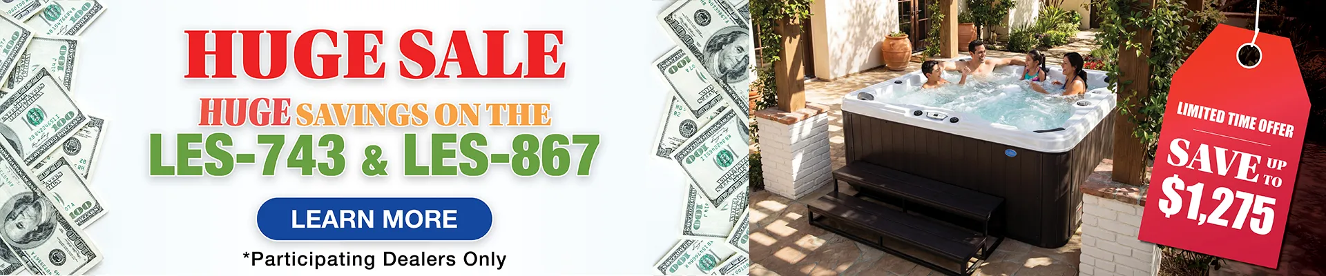 Calspas hot tub being used in a family setting - Newport News